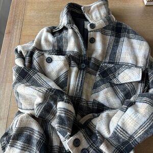 Plaid Shacket Jacket